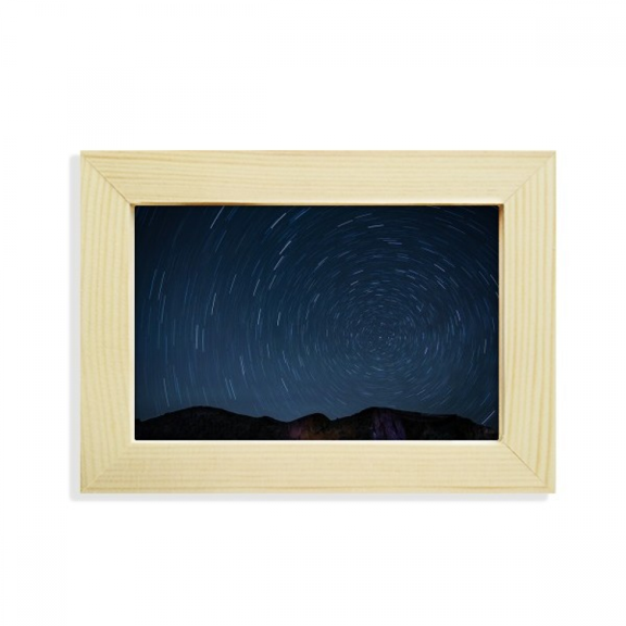 landscape stars lights night desktop decorate photo frame picture art painting 5x7 inch