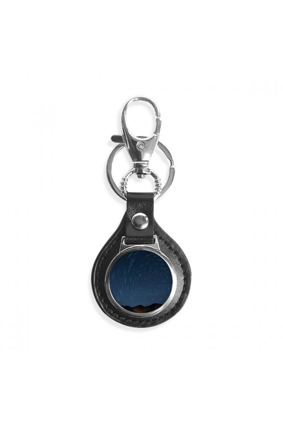 landscape stars lights night key link chain keyholder finder hook metal