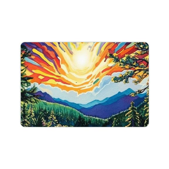 landscape trees river Diatom mud matsNon-slip, Home environmentally friendly and easy to clean