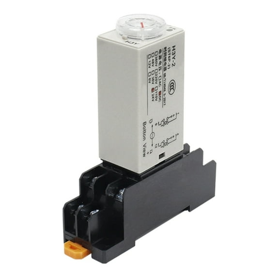 lanema 0-60 Seconds Timers Timing Time Relays Delay Timers With Base Socket Easy to Use