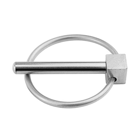 lanema 1/2Pcs Round Safety Pin Fastener Stainless Steel Shafts Locking Pin Hardware
