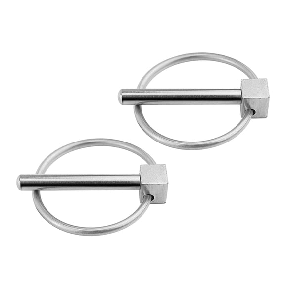 lanema 1/2Pcs Round Safety Pin Fastener Stainless Steel Shafts Locking Pin Hardware