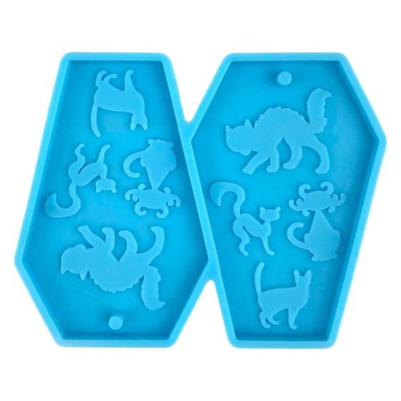 lanema 1/6Pieces Coffin Spider Web Ghost Silicone Molds Earring Epoxy Casting