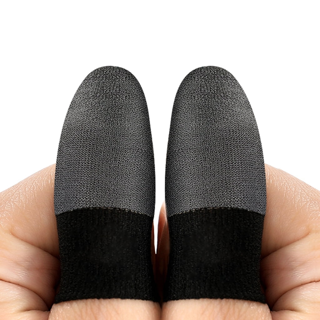 lanema 1 Pair Luminous Finger Cover Finger Sleeves Anti Slip Finger Gloves for Mobile Games Thumb Fingertip Covers