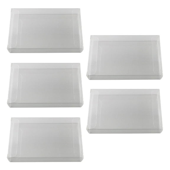 lanema 1 Set Transparent PET Plastic Case Game Card Box for Game Cartridges Dustproof and Water Resistant Storage Sleeve