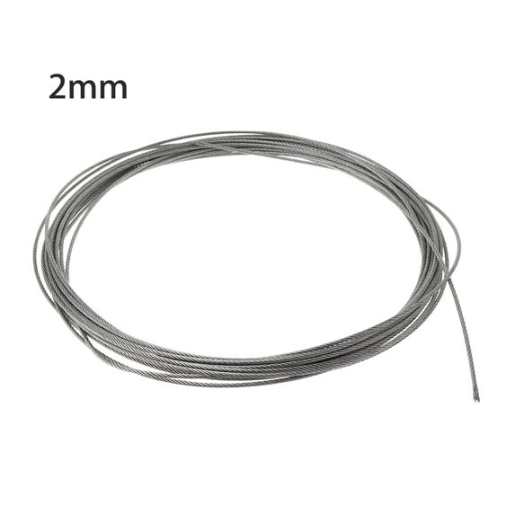 lanema 10 Meters Soft Steel Wire Rope for Outdoor Gardening Tools Deck Railing Handrail Safety System Strong Load-Bearing