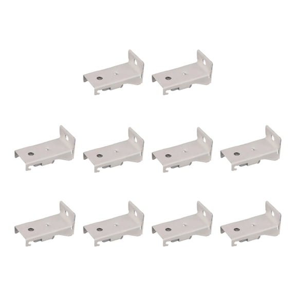 lanema 10 Piece Universal Flexible Curtain Track Brackets Wall Mounting Hardware Set