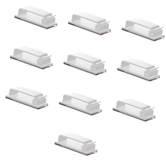 lanema 10Pcs Cable Management Clip Cable Holder Wire Clip Cord Holder for TV PC