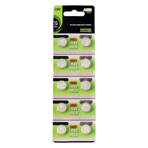 lanema 10pcs/20pcs AG12 LR43 1.55V Alkaline Button Cell Batteries Button Batteries For Watches And Toy Reliability Operates