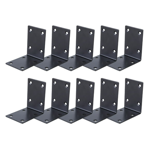 lanema 10pcs Large 90 Degree Steel Corner Brackets Upgrades for Wood Connection & Repair