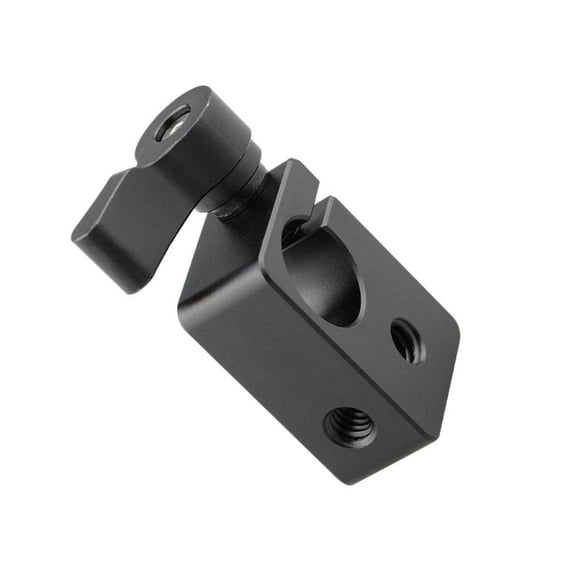 lanema 15mm Single Rod Clamp Adapter With Adjustable Screw 1/4inch Threaded Holes