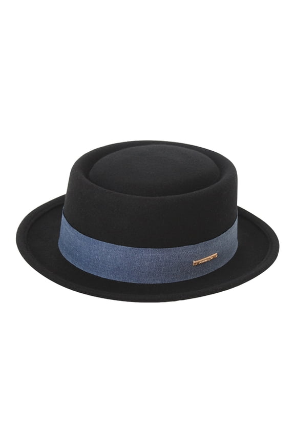 1920s Party Hat Adult Stage Props Cap Accessory Woolen Flat Top Hat Photo Bowler