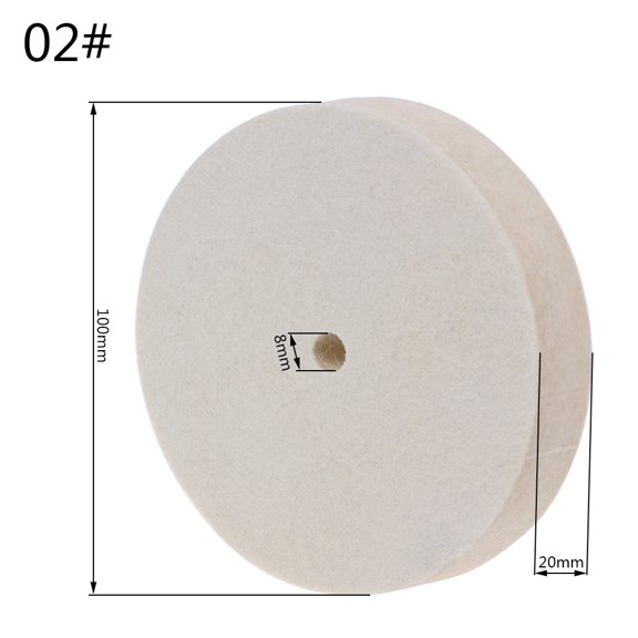 lanema 2/4 Inch Polishing Buffing Grinding Wool Felt Wheel Polisher Abrasive Disc Pad F
