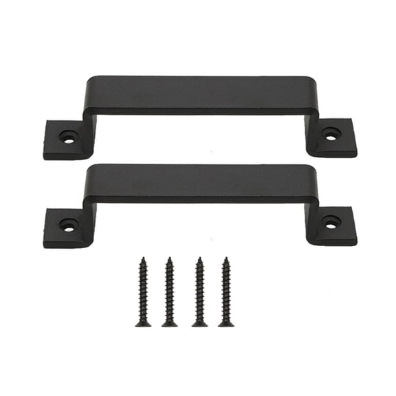 lanema 2/4Pcs Iron Sliding Door Handles Replacement Barn Door Handles with Screws Heavy Duty Iron Cabinet Door Handles