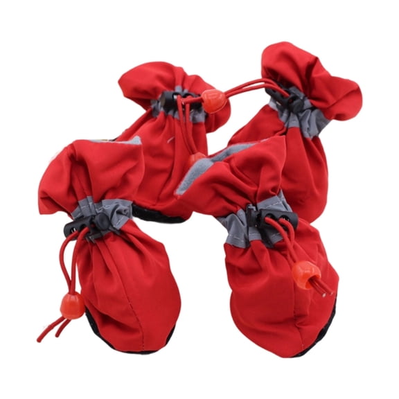 lanema 2 Pair Dog Socks Protective Thick Grip Dogs Feet Cover Socks with Adjustable Drawstring for Outdoor Prevents Sliding