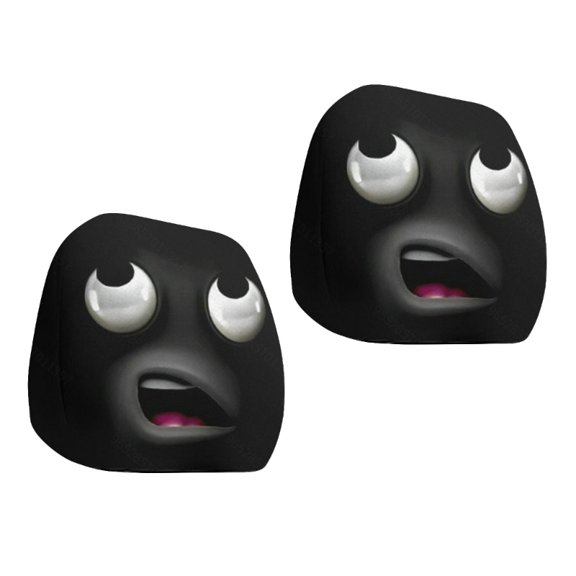 lanema 2 Stretchy Auto Seat Pillow Cases Funny Eyes Design Universal Size Easy Installs