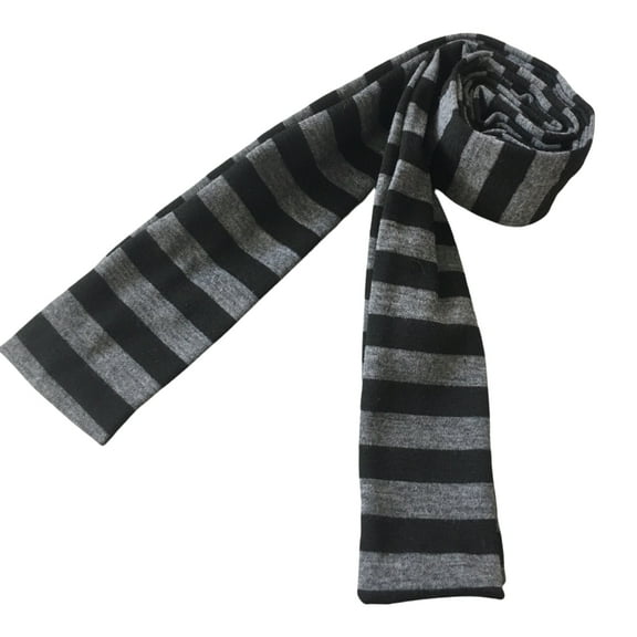 lanema 2000s Striped Scarf Narrow Scarf Neckwrap Long Thin Scarf Halloween Costume Scarf