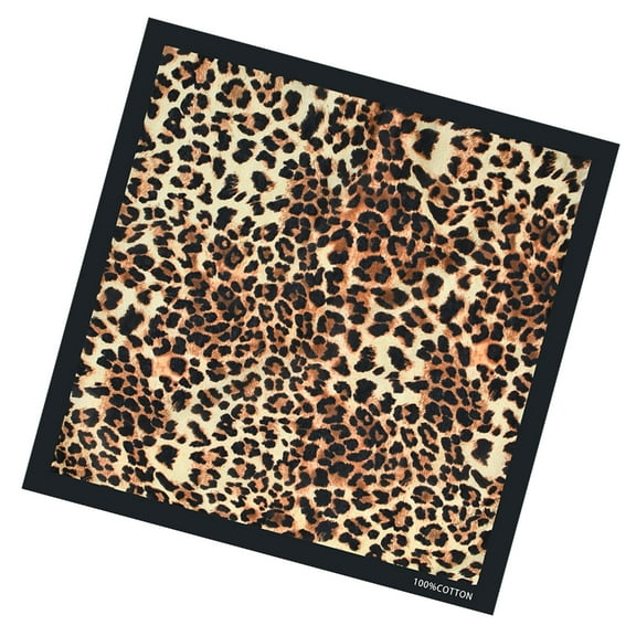lanema 21'' Elaborate Beast Pattern Hair Scarf HIPHOP Turban Women Head Wrap Creative Beast Pattern Turbans Square