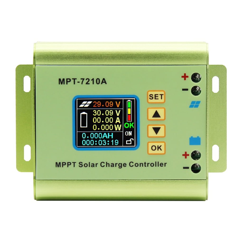 lanema 24V 36V 48V 60V 72V 0-10A MPT-7210A Solar Charge Controller Pwm Battery Charger Pv Regulator Fit for Lead Acid Battery
