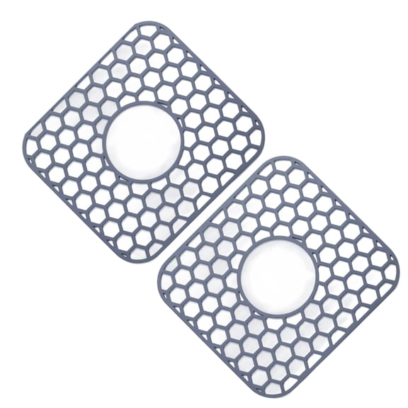 lanema 2Pc Silicones Kitchen Sink Liners Waterproof Sink Protectors Pad for Dishwashing