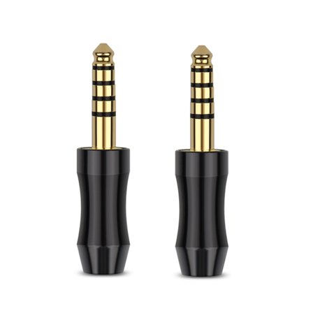 lanema 2Pcs 4.4mm Earphone Plug for Better Sound Quality Experience 5 Pole Stereo Audio Jack Headphone Adapters