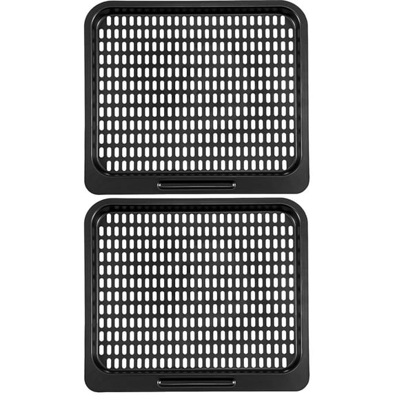 lanema 2Pcs Convenient Air Fryer Replacement Tray Easy to Cooking Nonstick Baking Pan