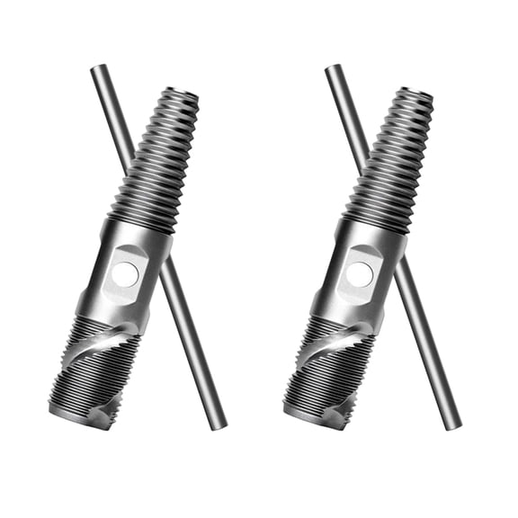 lanema 2Pcs Damaged Screw Extractor Double Headed Screw Extractor Drill Bit Set