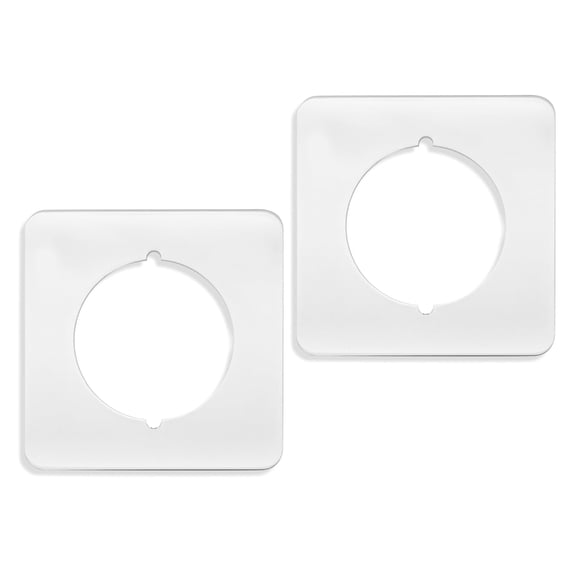 lanema 2Pcs Door Lock Repair Plate Stainless Steel Door Reinforcement Plates Fixing Filler Door Handle Fixing Cover Enduring