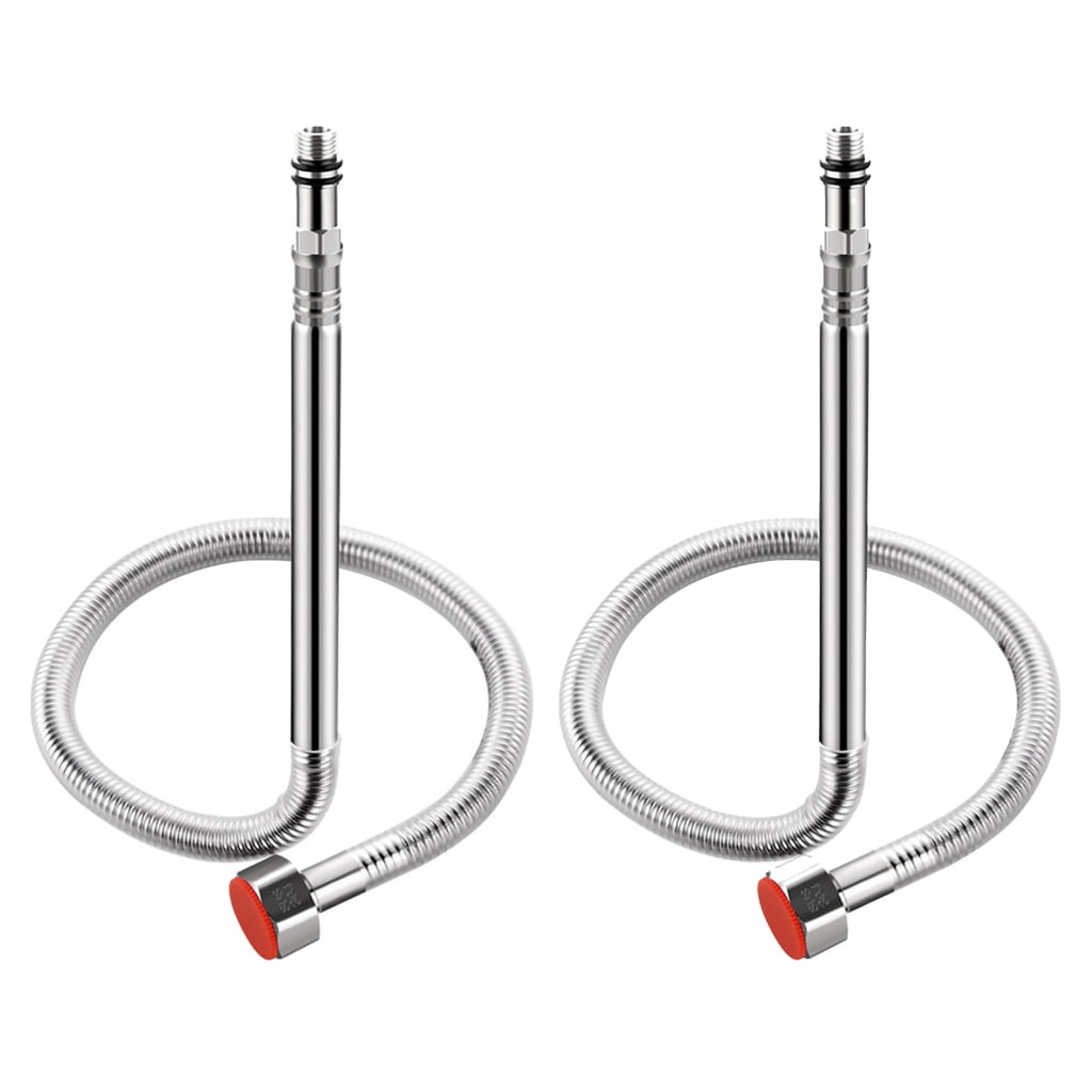 lanema 2Pcs Faucet Hot and Cold Water Inlet Pipe Explosionproof Water ...