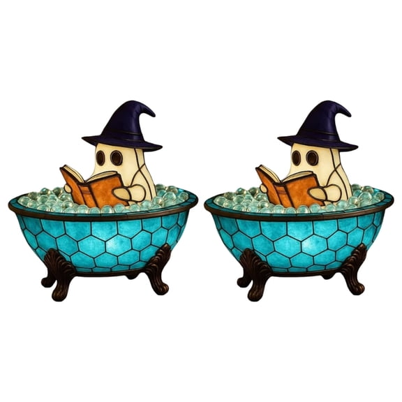 lanema 2Pcs Ghostly Bubble Bath Light Table Lamp Bathroom LED Nightlight