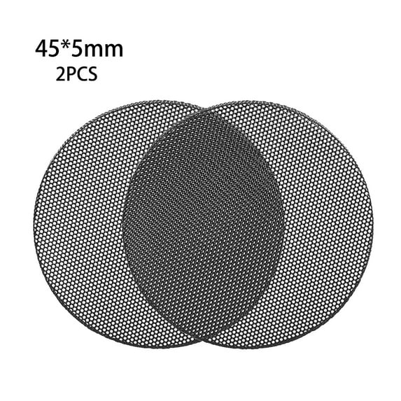 lanema 2Pcs Speaker Conversion Net Cover Car Audio Decorative Circle Metal Mesh Grille