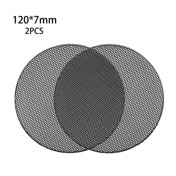 lanema 2Pcs Speaker Conversion Net Cover Car Audio Decorative Circle Metal Mesh Grille