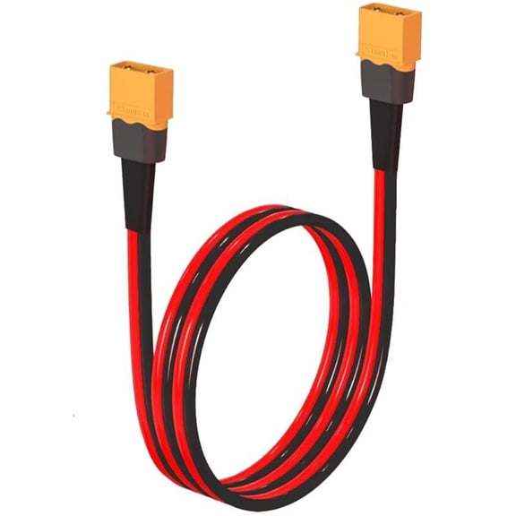 lanema 2ft-50ft XT60 Extension Cable 12AWG Male to Male Connectors Cord Wire for Solar Battery Packs Remote Controlled Toy