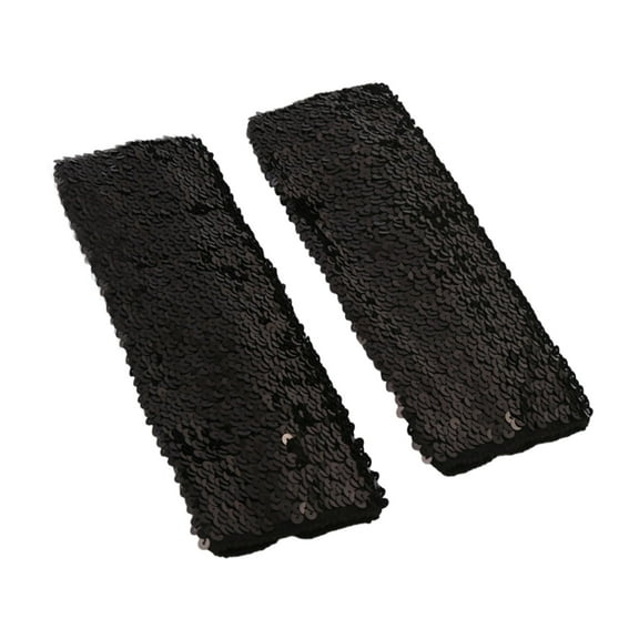 lanema 2pcs Elegant Sequins Arm Protectors Stretchy Elastic Arm Sleeves
