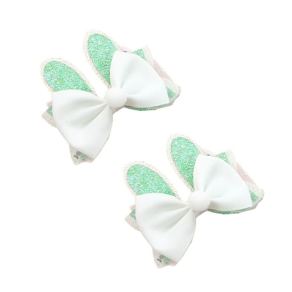 lanema 2pcs Lovely Easters Bunnies Hair Clip Comfortable Hair Pin Secure Hair Clip Suitable for Various Hairstyles