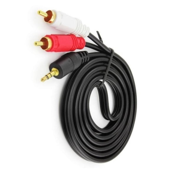 lanema 3.5mm to 2RCA Cable Gold Plateds Stereo 2RCA Auxiliary Sound Adapter for MP3