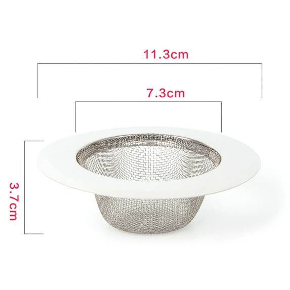 lanema 3 Sizes Universal Stainless Steel Sink Strainer Filter Trap Bathtub Drain Hole H