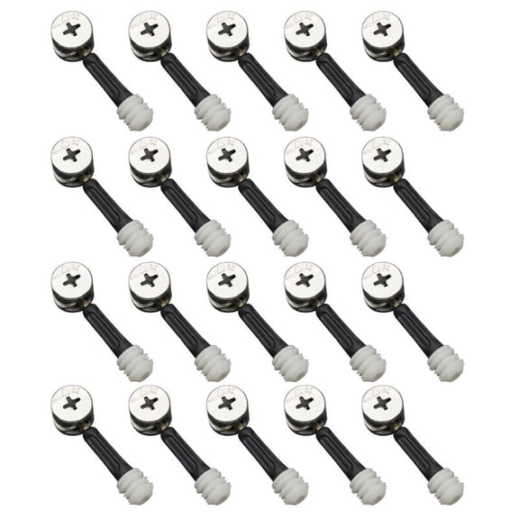 lanema 3 in 1 Iron Eccentric Wheel Hardwares Simple Installation For Furniture 20PCS