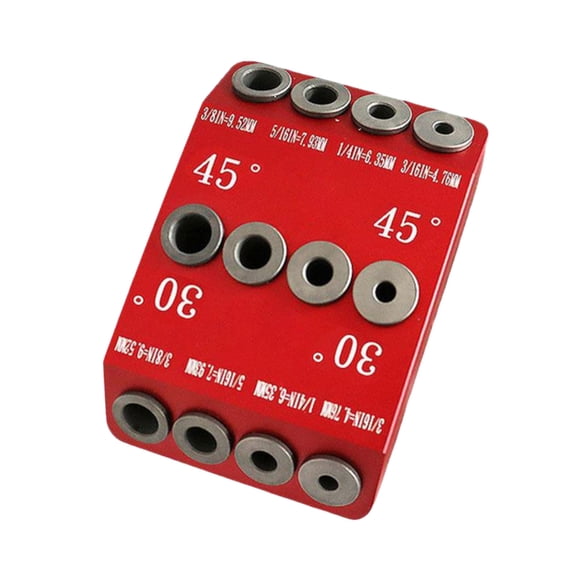 lanema 30 45 90 Degree Angle Drill Guide Jig Drill Guide 4 Size Drill Jig for Angled