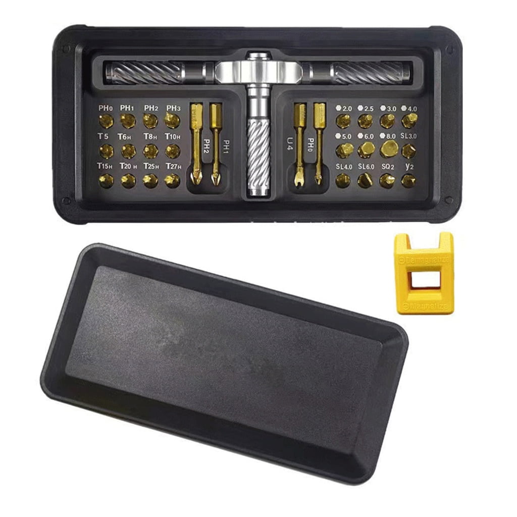 lanema 30 in 1 Screwdriver Set Multiple Bit Magnetic Screwdriver Set with T Handle Storage