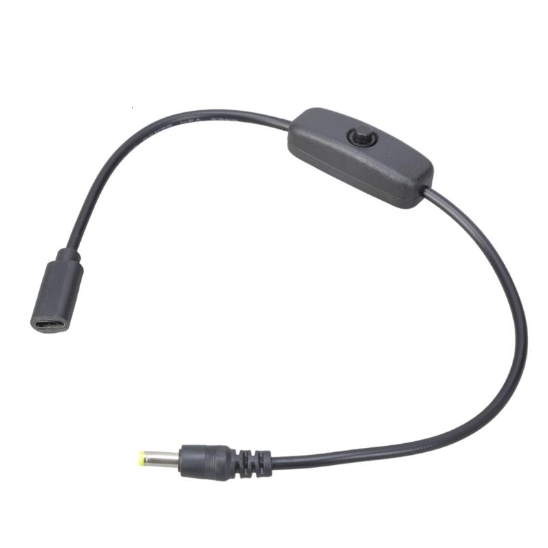 lanema 35cm Length Universal 5V3A Type C to DC4017 Connector Power Cord ...