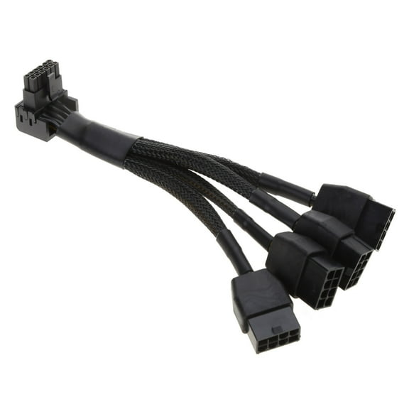 lanema 3x8Pin 4x8Pin to 16Pin PCIE 5.0 Adapter Line for CPU RTX4090 RTX4080 12VHPWR 90°