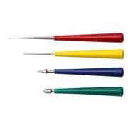 lanema 4 Piece Jewelry Hole Widening Tools Set for Wood Beads and Gemstones Tipped Bead Reamer Essential Tool for Jewelry
