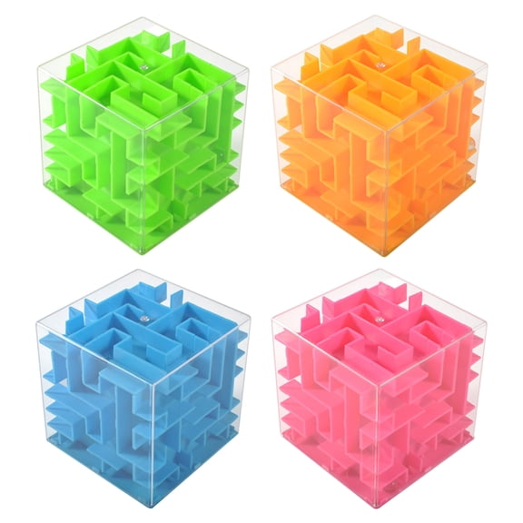 lanema 4 pack Money Maze Puzzle Box, Money Holder Puzzle Gift Money Puzzle Boxes for Ki