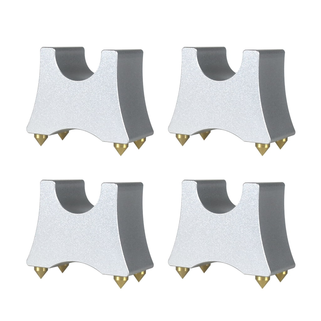 lanema 4Pcs Speaker Spikes Support Metal Trailing Pad Loudspeaker Cable Feet Nails Multifunction Shock Absorber Wire Bracket