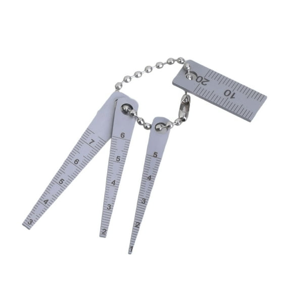 lanema 4pcs Hole Measuring Tool Gaps Gauge Set Steel Pocket Small Tapered Rulers Set