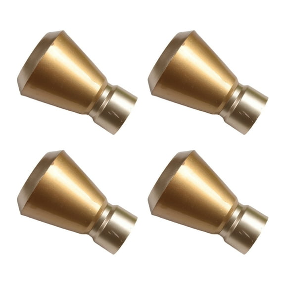 lanema 4pcs Unique Design Curtain Rod Tips easy installs Curtain Rod Heads for House