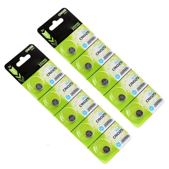 lanema 5/10Pieces CR1025 Lithium Batteries CR1025 Battery Long Shelf Life Low Drain Devices for Remote Key Watches Secure Pack