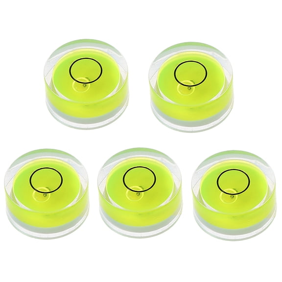 lanema 5 Pcs Small Round Bubble Spirit Level Mini Circular Bullseye Level Inclinometers for Washing Machines Easy to Use