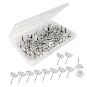 lanema 50/100Pcs Flat Head Thumb Tacks Wall Pin Flat Decorative Pushpins for Cork Board